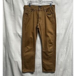 J.Crew‎ The Sutton Chino Pants Mens Size 32x32 Khaki Brown Straight Fit Flex